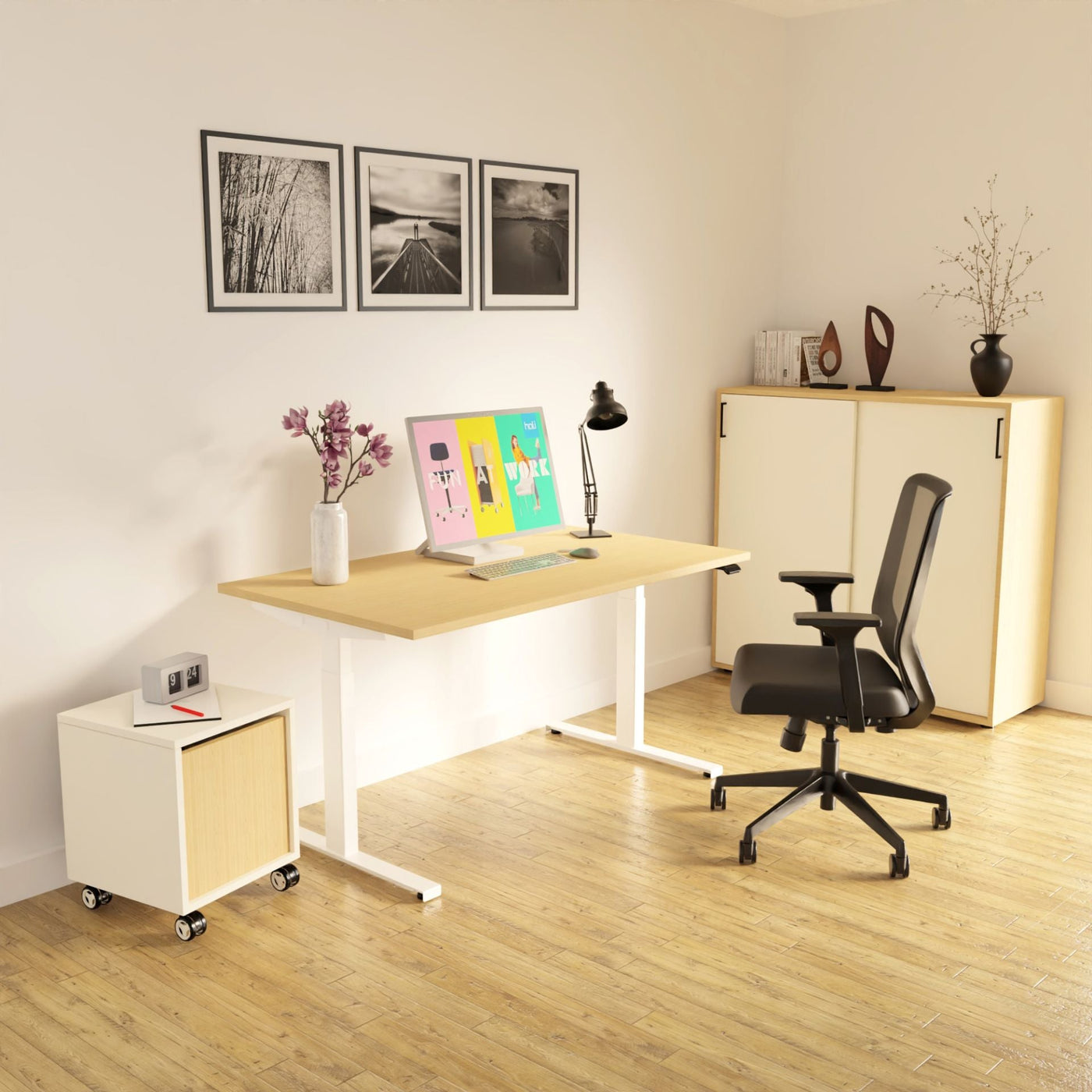 Hali - Hali Bully - Storage - Basic White - Ahorn - 123HomeOffice