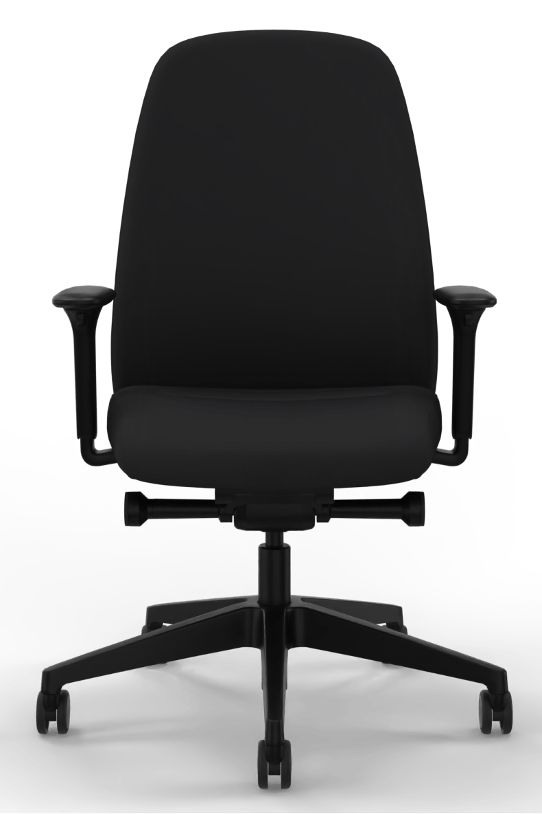 Interstuhl - Interstuhl HEJis3 (HJ116) Bürostuhl (Polsterrücken) - Bürostuhl - Polsterrücken (HJ116) - Schwarz Schwarz - Synchronmechanik - 123HomeOffice