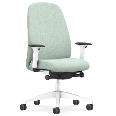 Interstuhl - Interstuhl HEJis3 (HJ116) Bürostuhl (Polsterrücken) - Bürostuhl - Polsterrücken (HJ116) - Weiss Mint - Synchronmechanik - 123HomeOffice