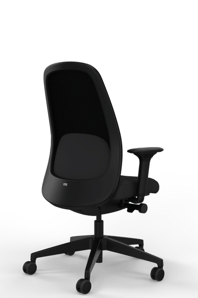 Interstuhl - Interstuhl HEJis3 (HJ216) Bürostuhl (Netzrücken) - Bürostuhl - Netzrücken (HJ216) - Schwarz Schwarz - Synchronmechanik - 123HomeOffice