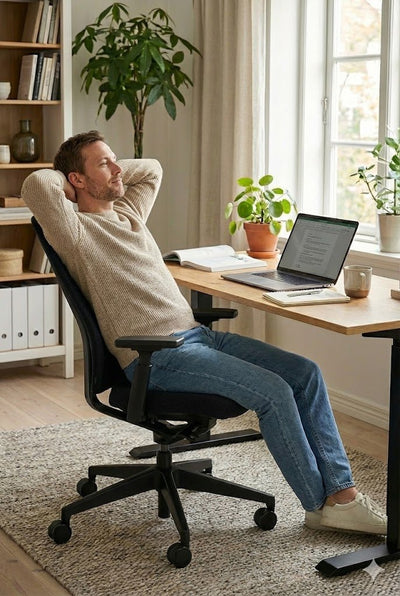 Interstuhl - Interstuhl Pure - Secret Deal - Bürostuhl - Black Edition - Verstellbare 4 - D Armlehne - 123HomeOffice