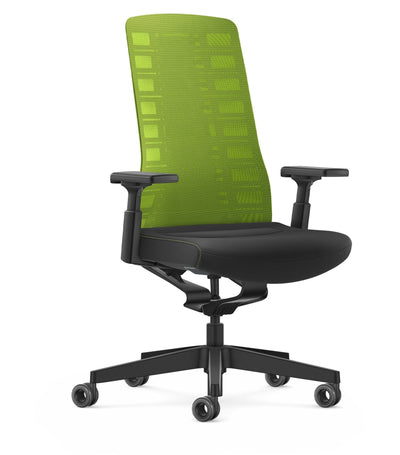 Interstuhl - PURE Active (PU213) - Bürostuhl - Grün Schwarz - Verstellbare 4 - D Armlehne - 123HomeOffice