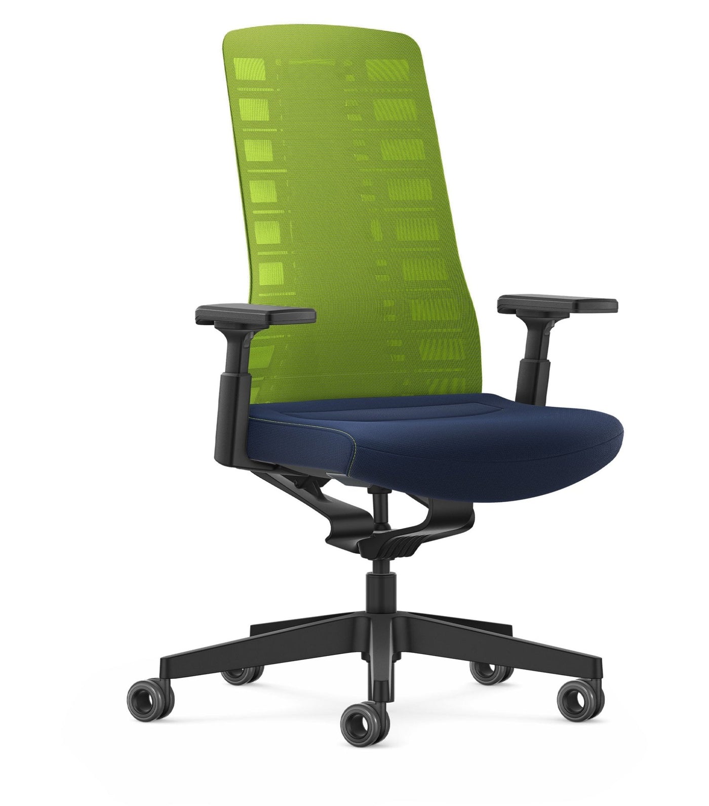 Interstuhl - PURE Active (PU213) - Bürostuhl - Orange Hellgrau - Starre Armlehne - 123HomeOffice