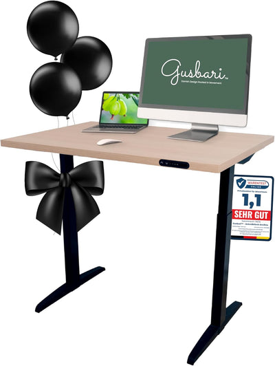 Linak - Linak Gusbari Standing Desk - Secret Deal - Desk - 112 x 77cm - Eiche - 123HomeOffice