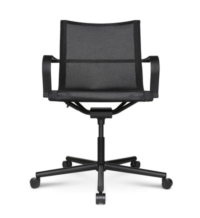 Wagner - D1 Office Arbeitsstuhl Schwarz m. Rollen - OFFICE CHAIRS - Mit Armlehne - 123HomeOffice