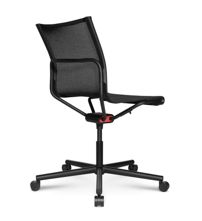 Wagner - D1 Office Arbeitsstuhl Schwarz m. Rollen - OFFICE CHAIRS - Ohne Armlehne - 123HomeOffice