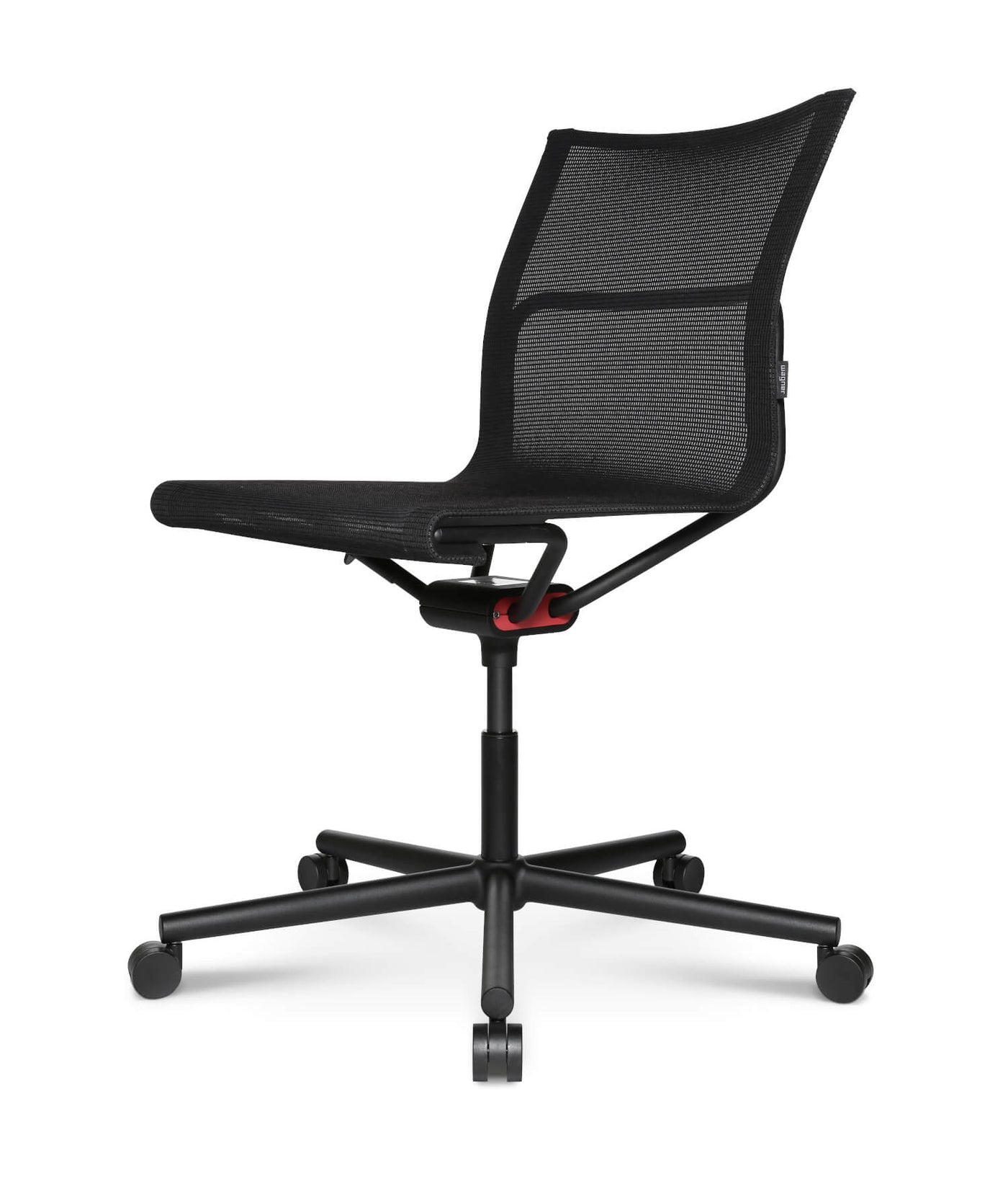 Wagner - D1 Office Arbeitsstuhl Schwarz m. Rollen - OFFICE CHAIRS - Ohne Armlehne - 123HomeOffice