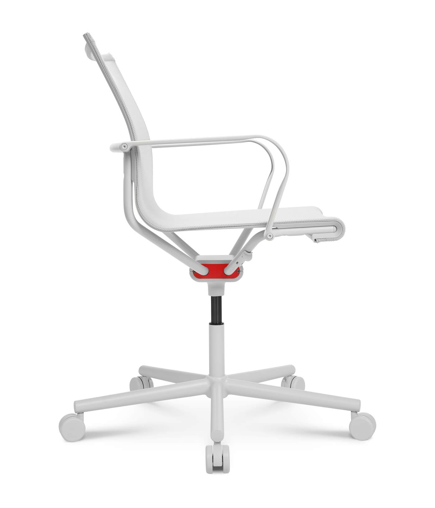 Wagner - D1 Office Arbeitsstuhl Weiss m. Rollen - OFFICE CHAIRS - Mit Armlehne - 123HomeOffice