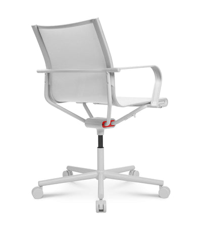 Wagner - D1 Office Arbeitsstuhl Weiss m. Rollen - OFFICE CHAIRS - Mit Armlehne - 123HomeOffice